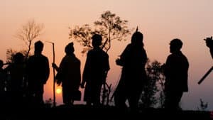 Hunters at Tea Garden