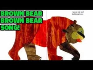"Brown Bear, Brown Bear Song" with guitar & read aloud book