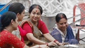 Ganga builds a communal stove